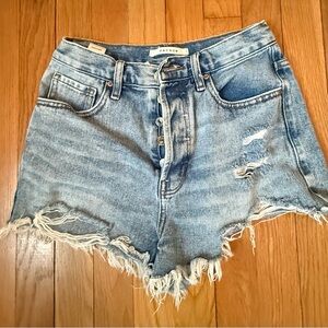 PacSun Light Blue Distressed Jean Shorts